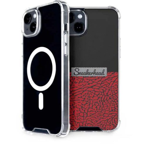 Elephant Print Red Sneakerhead iPhone 15 Plus MagSafe Case