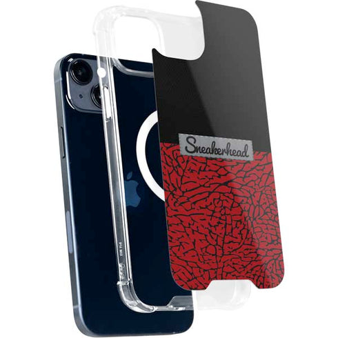 Elephant Print Red Sneakerhead iPhone 15 Plus MagSafe Case