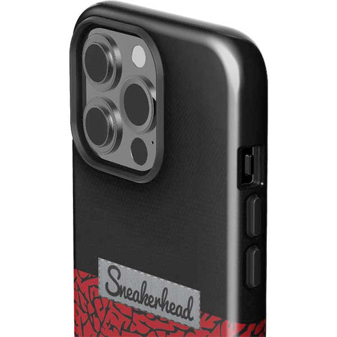 Elephant Print Red Sneakerhead iPhone 14 Pro Impact Case