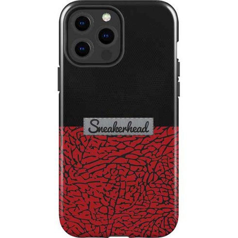 Elephant Print Red Sneakerhead iPhone 15 Pro Max Impact Case