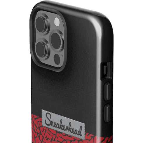 Elephant Print Red Sneakerhead iPhone 15 Pro Max Impact Case