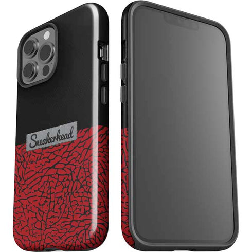 Elephant Print Red Sneakerhead iPhone 15 Pro Max Impact Case