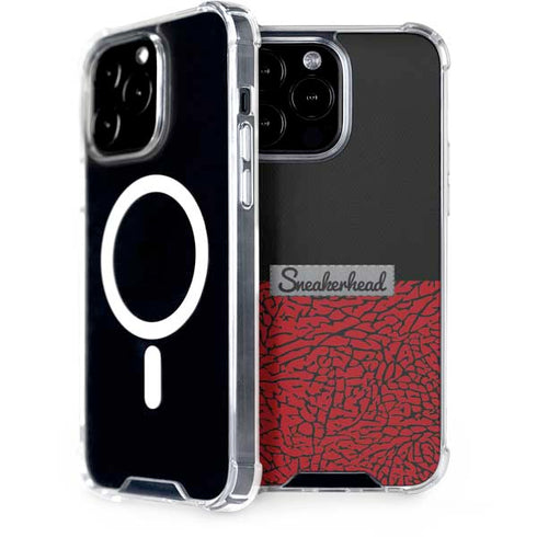 Elephant Print Red Sneakerhead iPhone 15 Pro Max MagSafe Case