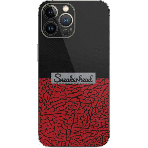 Elephant Print Red Sneakerhead iPhone 14 Pro Max Skin