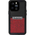 Elephant Print Red Sneakerhead iPhone 14 Pro Waterproof Case