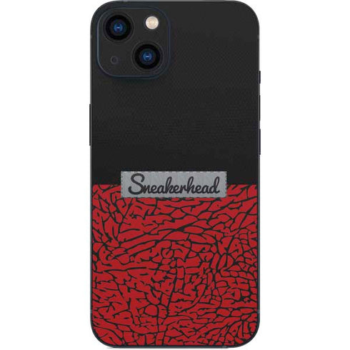 Elephant Print Red Sneakerhead iPhone 14 Skin