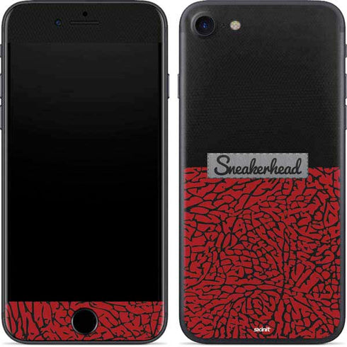 Elephant Print Red Sneakerhead iPhone 7 Skin