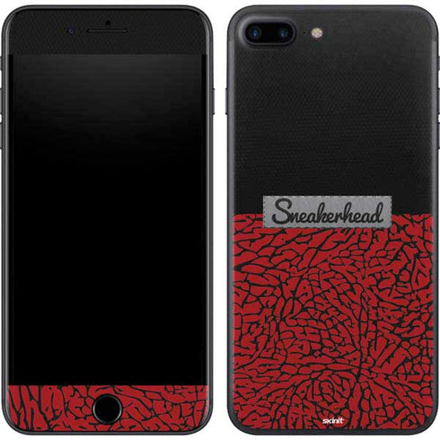 Elephant Print Red Sneakerhead iPhone 8 Plus Skin