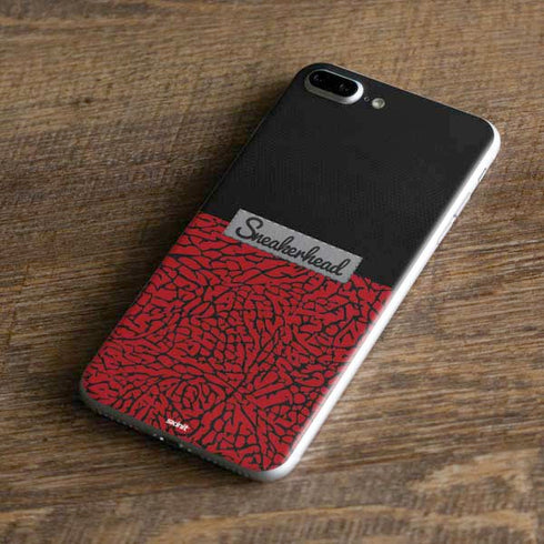 Elephant Print Red Sneakerhead iPhone 8 Plus Skin