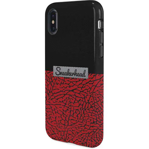 Elephant Print Red Sneakerhead iPhone X Pro Case