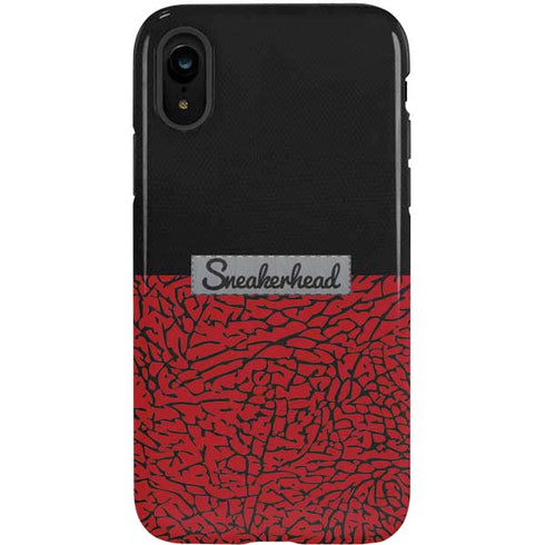 Elephant Print Red Sneakerhead iPhone XR Pro Case
