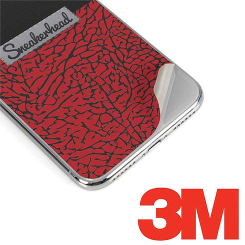 Elephant Print Red Sneakerhead iPhone XS Max Skin