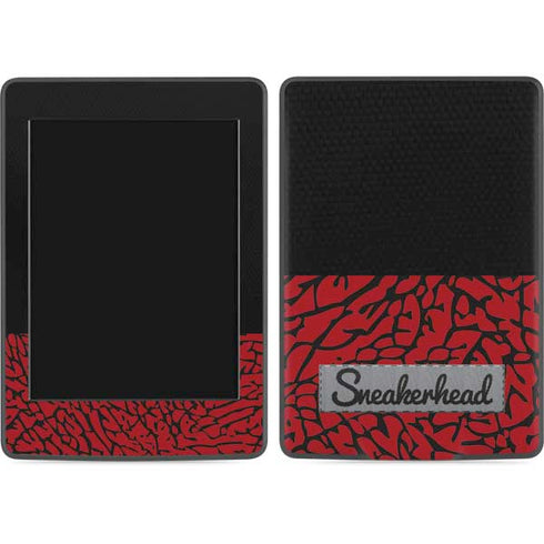 Elephant Print Red Sneakerhead Amazon Kindle Skin