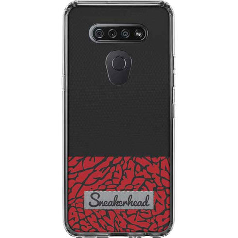 Elephant Print Red Sneakerhead LG K51/Q51 Clear Case