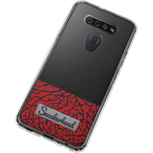 Elephant Print Red Sneakerhead LG K51/Q51 Clear Case