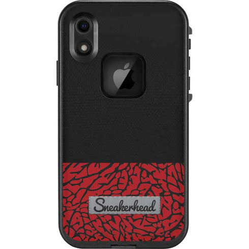 Elephant Print Red Sneakerhead LifeProof Fre iPhone Skin