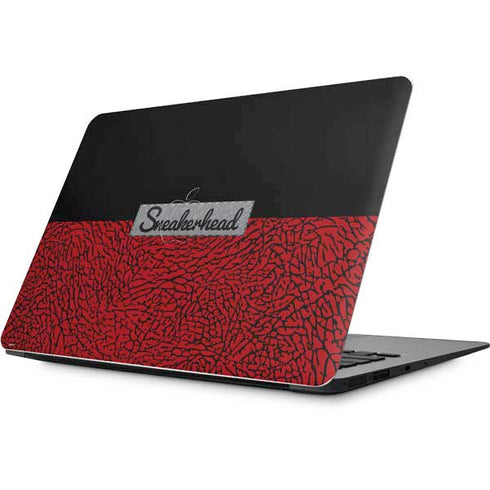 Elephant Print Red Sneakerhead Apple MacBook Skin