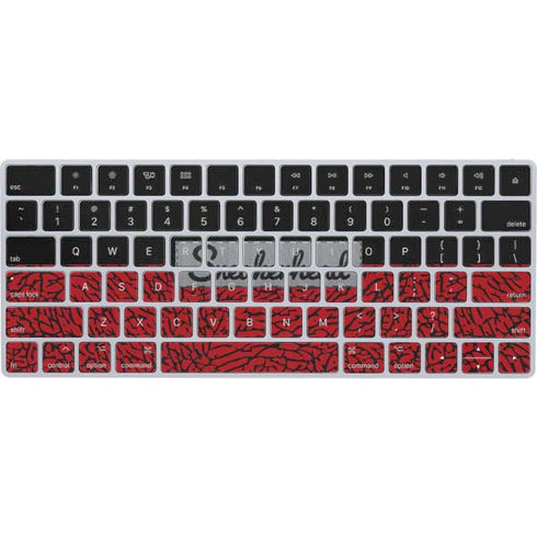 Elephant Print Red Sneakerhead Magic Keyboard Skin