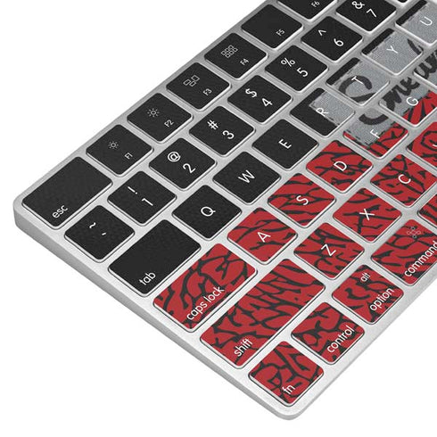 Elephant Print Red Sneakerhead Magic Keyboard Skin