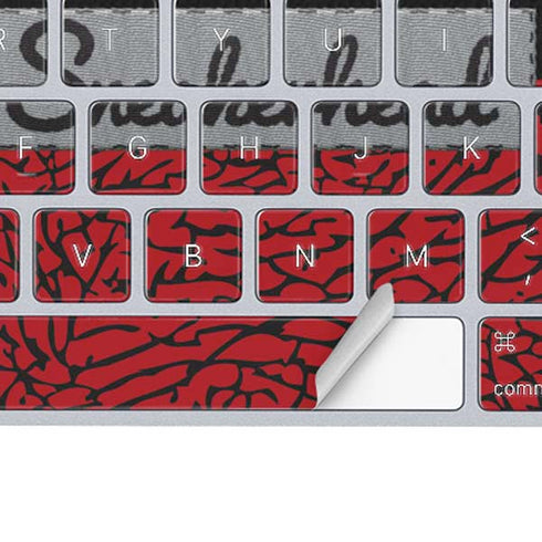 Elephant Print Red Sneakerhead Magic Keyboard Skin