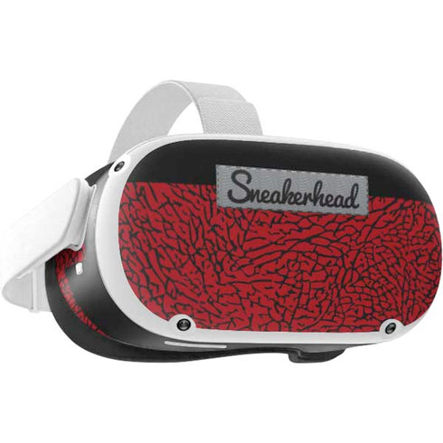 Elephant Print Red Sneakerhead Oculus Quest 2 Skin