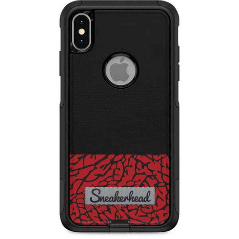 Elephant Print Red Sneakerhead Otterbox Commuter iPhone Skin