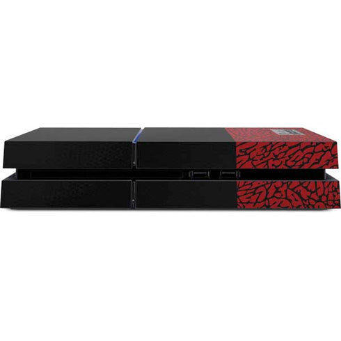 Elephant Print Red Sneakerhead PS4 Console Skin