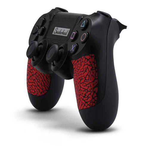 Elephant Print Red Sneakerhead PS4 Controller Skin