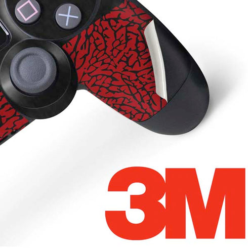 Elephant Print Red Sneakerhead PS4 Controller Skin