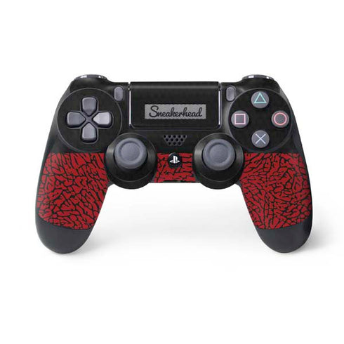 Elephant Print Red Sneakerhead PS4 Controller Skin