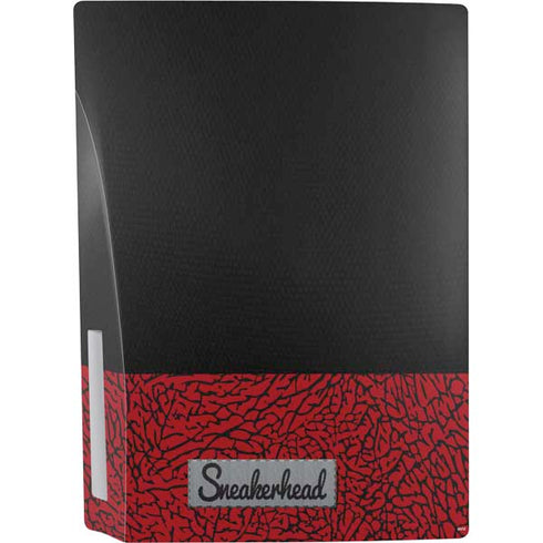 Elephant Print Red Sneakerhead PS5 Console Skin