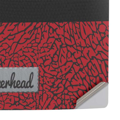 Elephant Print Red Sneakerhead PS5 Console Skin
