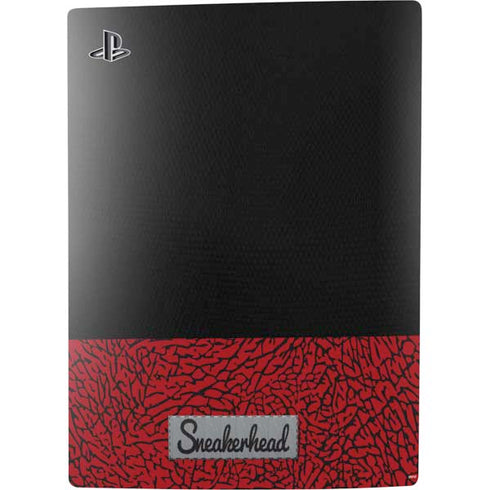 Elephant Print Red Sneakerhead PS5 Digital Edition Console Skin