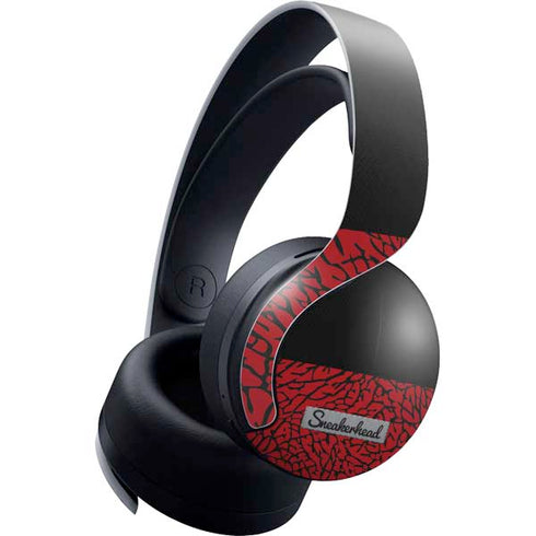 Elephant Print Red Sneakerhead PULSE 3D Wireless Headset for PS5 Skin