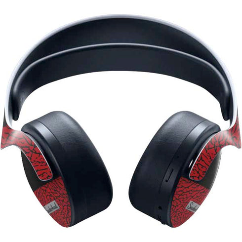 Elephant Print Red Sneakerhead PULSE 3D Wireless Headset for PS5 Skin
