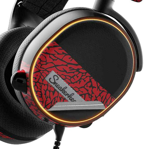 Elephant Print Red Sneakerhead SteelSeries Arctis 5 Skin