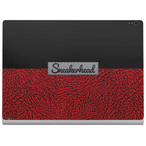 Elephant Print Red Sneakerhead Surface Book 2 13.5in Skin