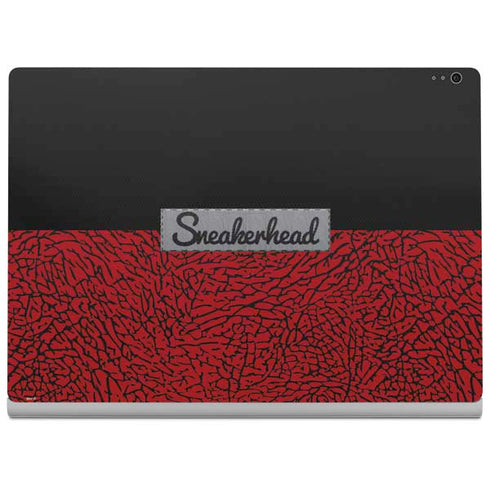 Elephant Print Red Sneakerhead Surface Book 2 15in Skin