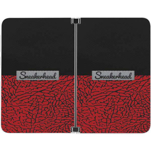 Elephant Print Red Sneakerhead Surface Duo Skin