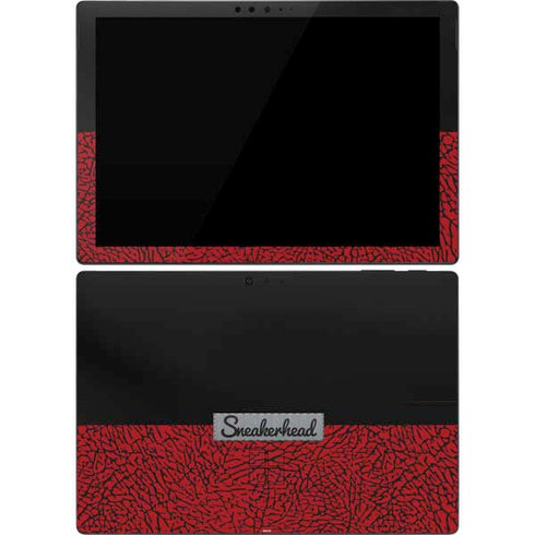Elephant Print Red Sneakerhead Surface Pro 7 Skin