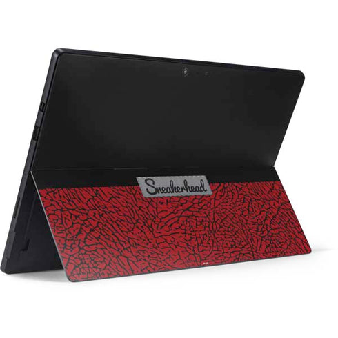Elephant Print Red Sneakerhead Surface Pro 7 Skin