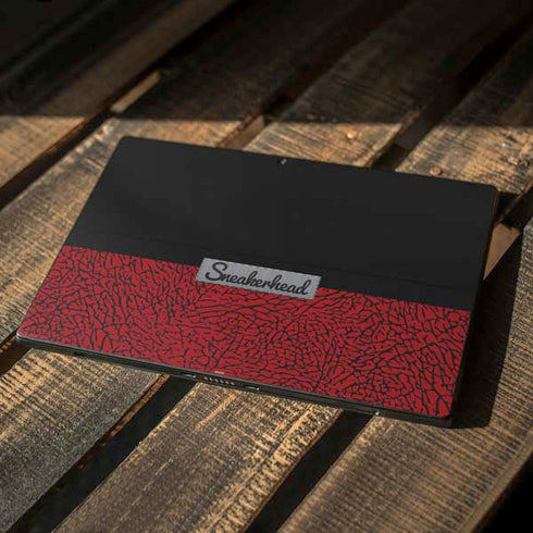 Elephant Print Red Sneakerhead Surface Pro 7 Skin
