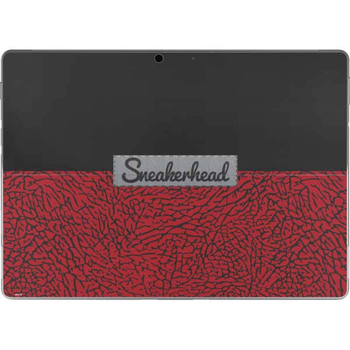 Elephant Print Red Sneakerhead Surface Pro 9 Skin
