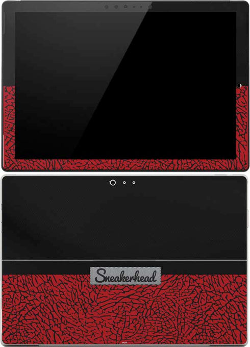 Elephant Print Red Sneakerhead Surface Pro (2017) Skin