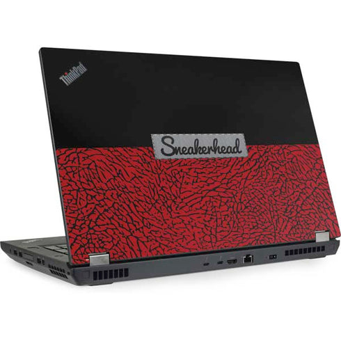 Elephant Print Red Sneakerhead Lenovo ThinkPad Skin