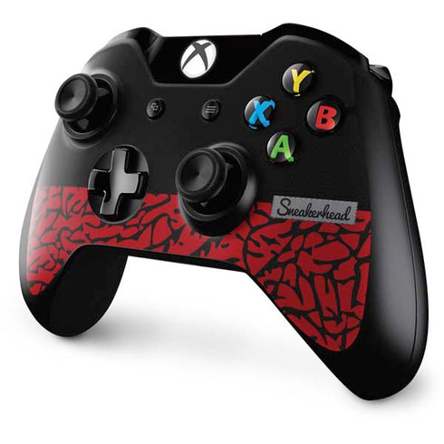 Elephant Print Red Sneakerhead Xbox One Controller Skin