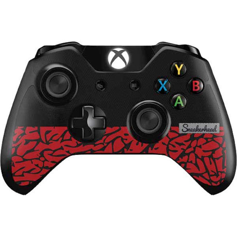 Elephant Print Red Sneakerhead Xbox One Controller Skin