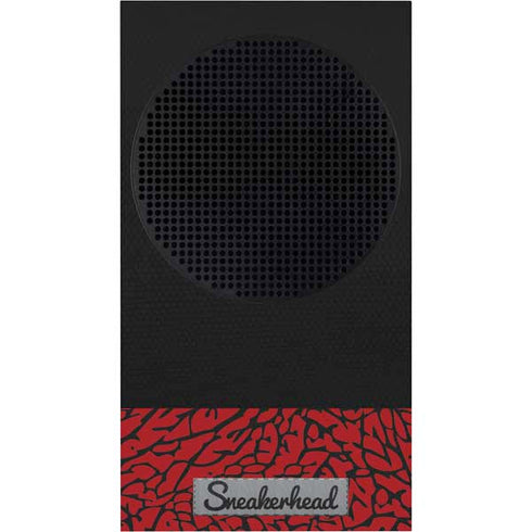 Elephant Print Red Sneakerhead Xbox Series S Console Skin