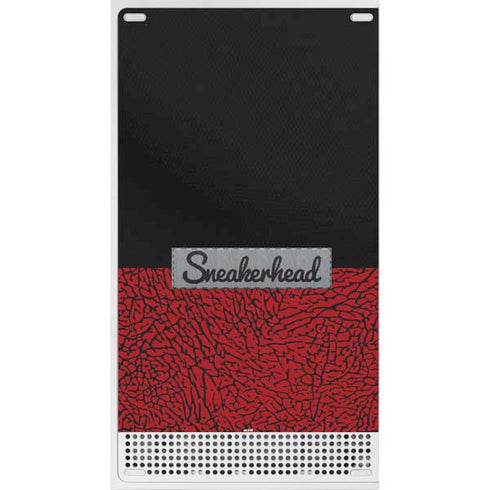 Elephant Print Red Sneakerhead Xbox Series S Console Skin