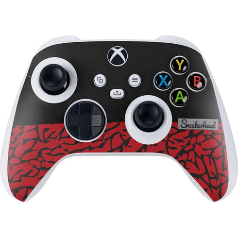 Elephant Print Red Sneakerhead Xbox Series S Controller Skin